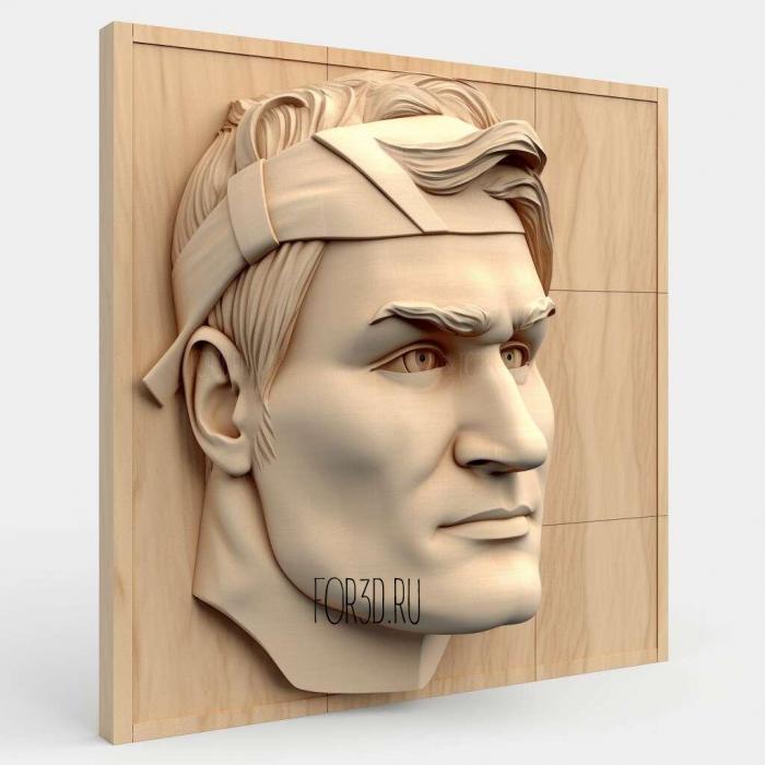 Roger Federer 1 stl model for CNC